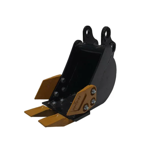 8" Bucket with tooth for 1-Ton 2-Ton Mini Excavator | 12EX-WD08 - Image 2