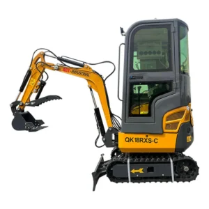 1-ton, Rato Engine Mini Excavator w/Air Conditioning & Enclosed Cab & Side Swing & Hydraulic Thumnb | AGT-QK18RXS-C