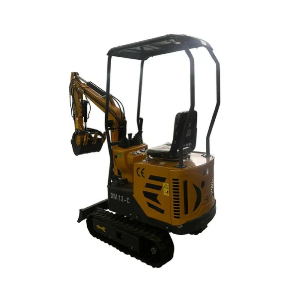 1 Ton, 13.5 HP Gasoline Engine (B&S) Mini Excavator w/ Hydraulic Thumb & Side Swing Boom | AGT-DM12-C - Image 3