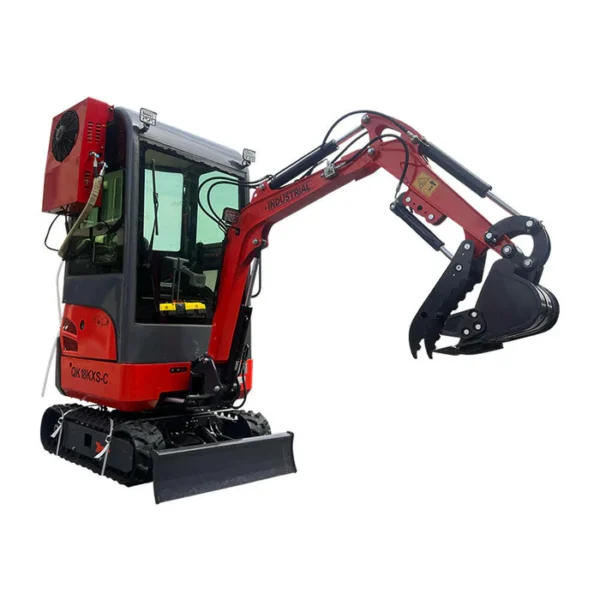 1-Ton, Kubota Engine Mini & Small Excavator w/Air Conditioning, Side Swing & Enclosed Cab | AGT-KH18K-CC - Image 3