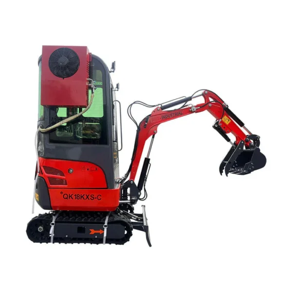 1-Ton, Kubota Engine Mini & Small Excavator w/Air Conditioning, Side Swing & Enclosed Cab | AGT-KH18K-CC - Image 2