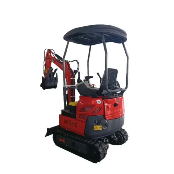 1.4 Ton, Kubota Engine Mini Excavator w/ Side Swing Boom, & Hydraulic Thumb | AGT-QK18K-C - Image 2