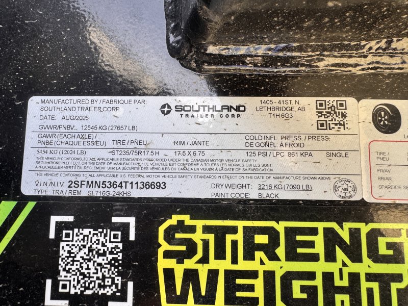 2026 Southland 7x16 Gooseneck Dump Trailer 27K GVWR - Image 4