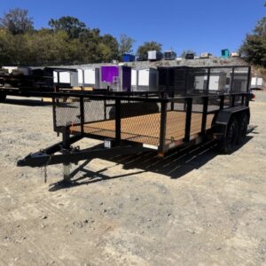 2026 Nolan 7x14 Utility Landscape Trailer 24" Mesh 7K GVWR