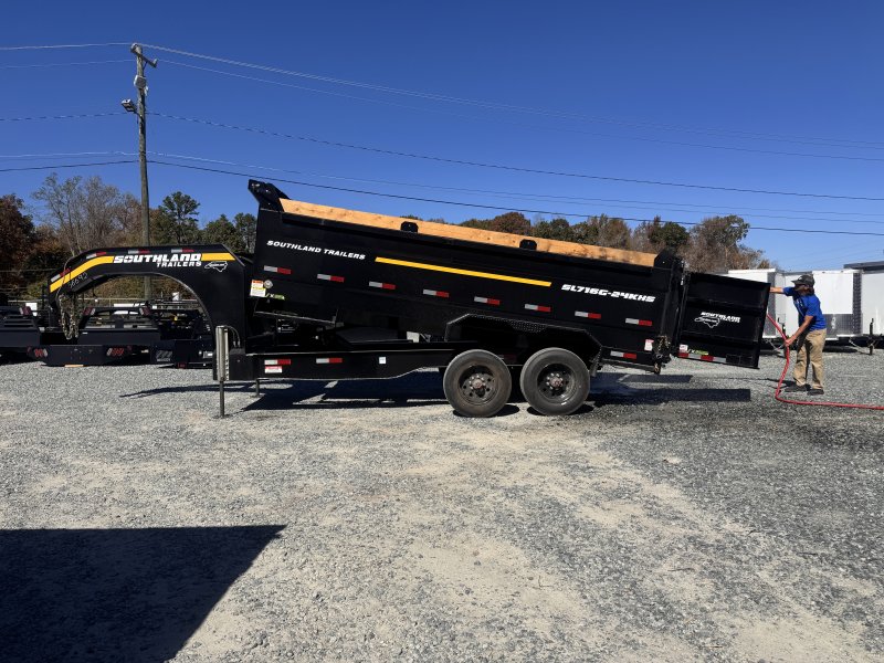 2026 Southland 7x16 Gooseneck Dump Trailer 27K GVWR - Image 7