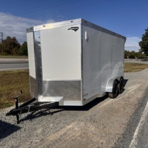 2025 Cynergy 7x14 Enclosed Trailer Pro Series Slant-V .080 Exterior 60" Extended Tongue Ramp 7K GVWR