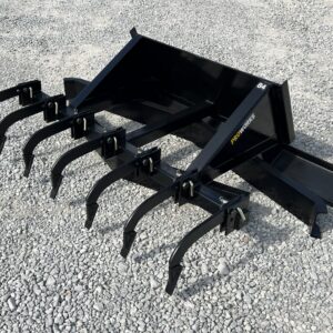 84″ Leveling Spreader Grading Bar Plane with Rippers Attachment Fits Skid Steer