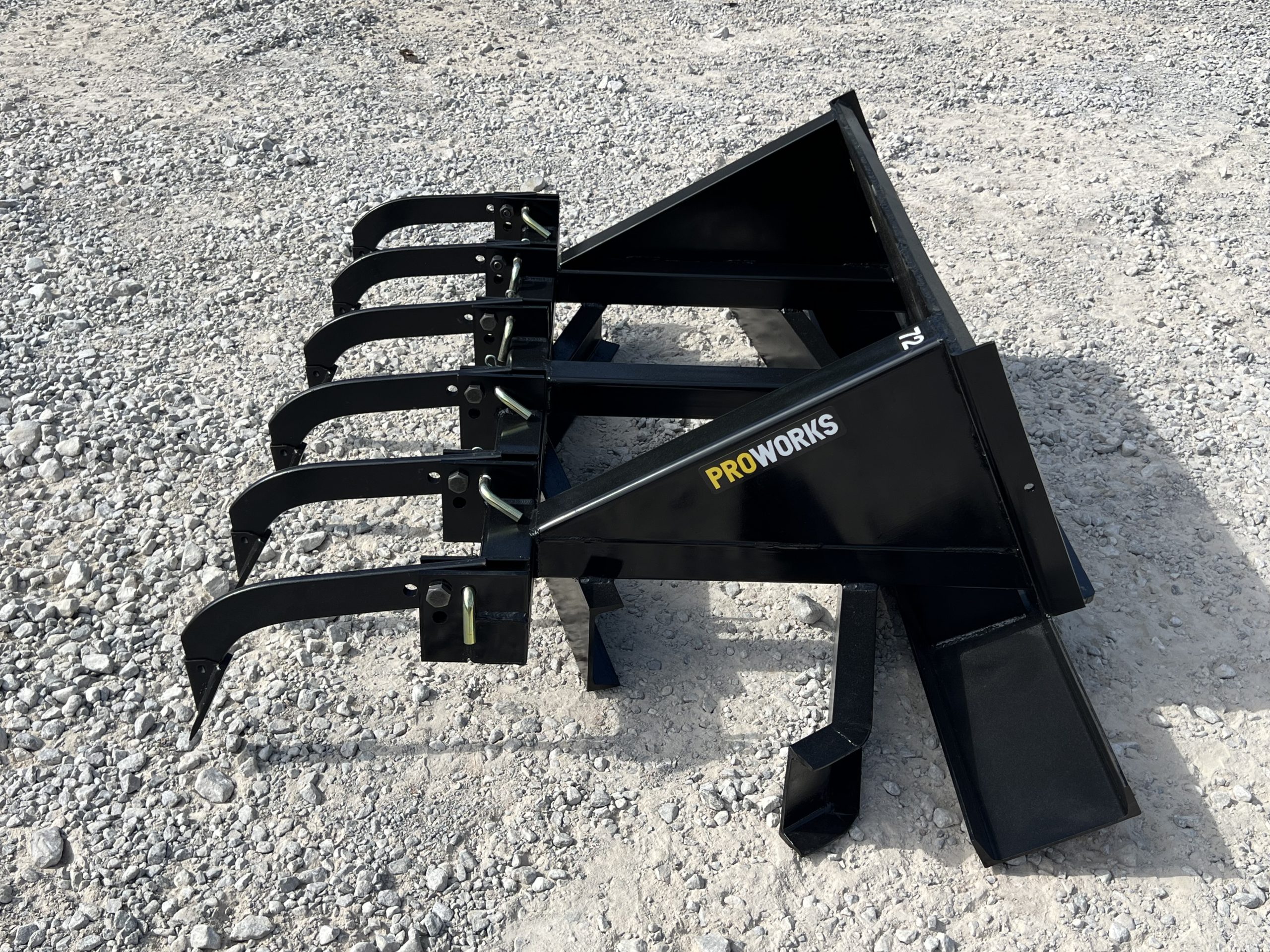 84″ Leveling Spreader Grading Bar Plane with Rippers Attachment Fits Skid Steer - Image 5