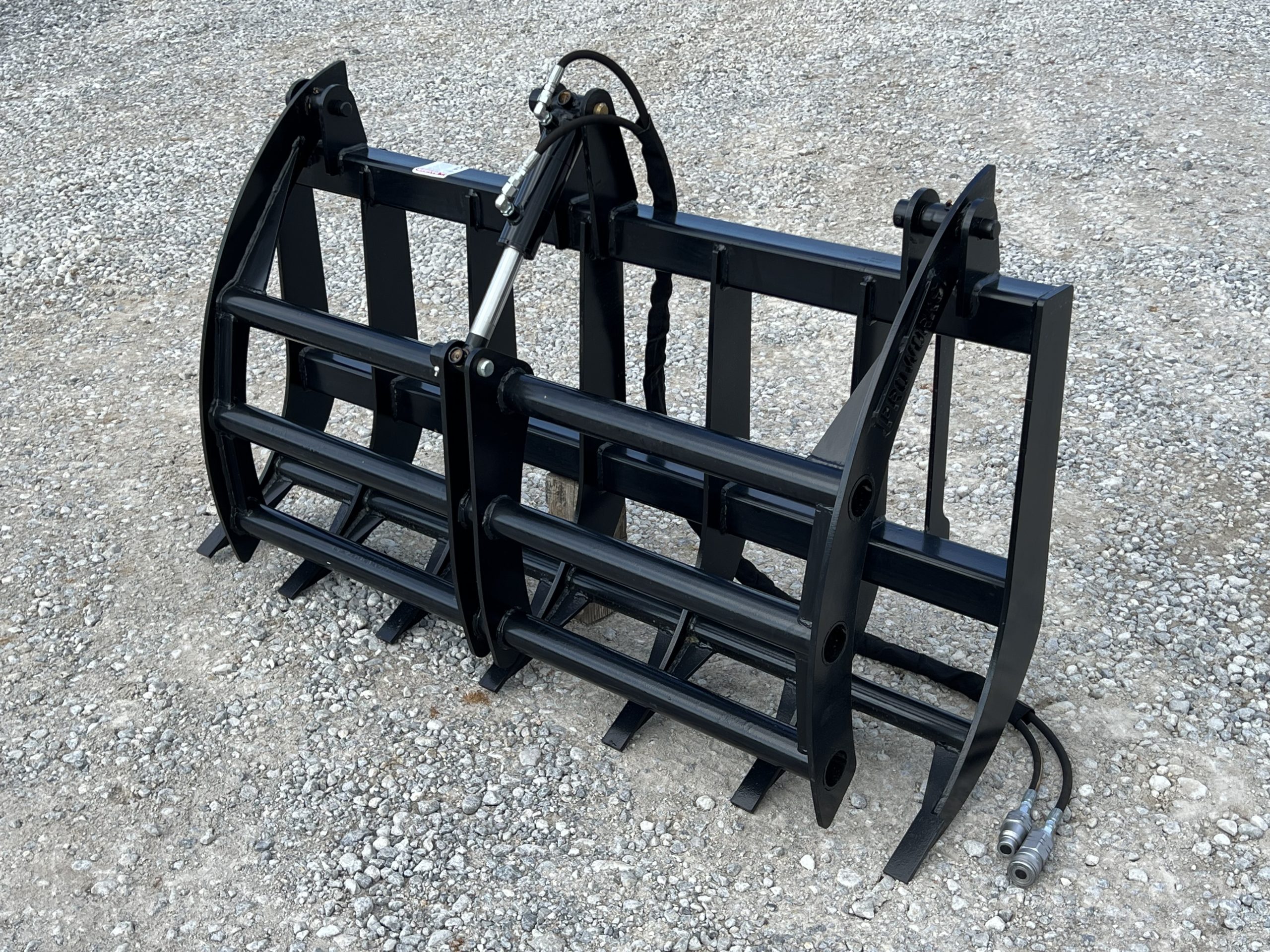 60″ Compact Tractor Root Rake Clam Grapple Attachment Fits Skid Steer Quick Attach - Image 14