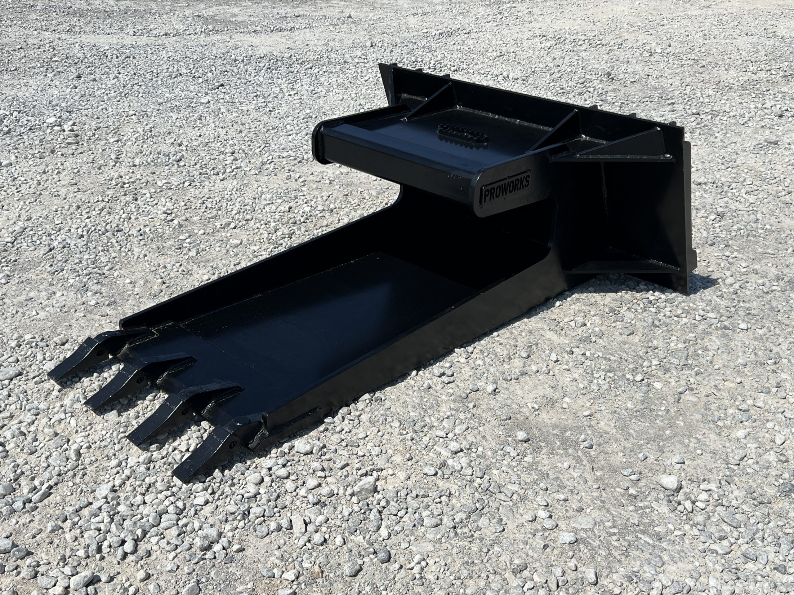 Concrete Claw Slab Bucket Attachment with Teeth Fits Skid Steer Quick Attach - Image 2
