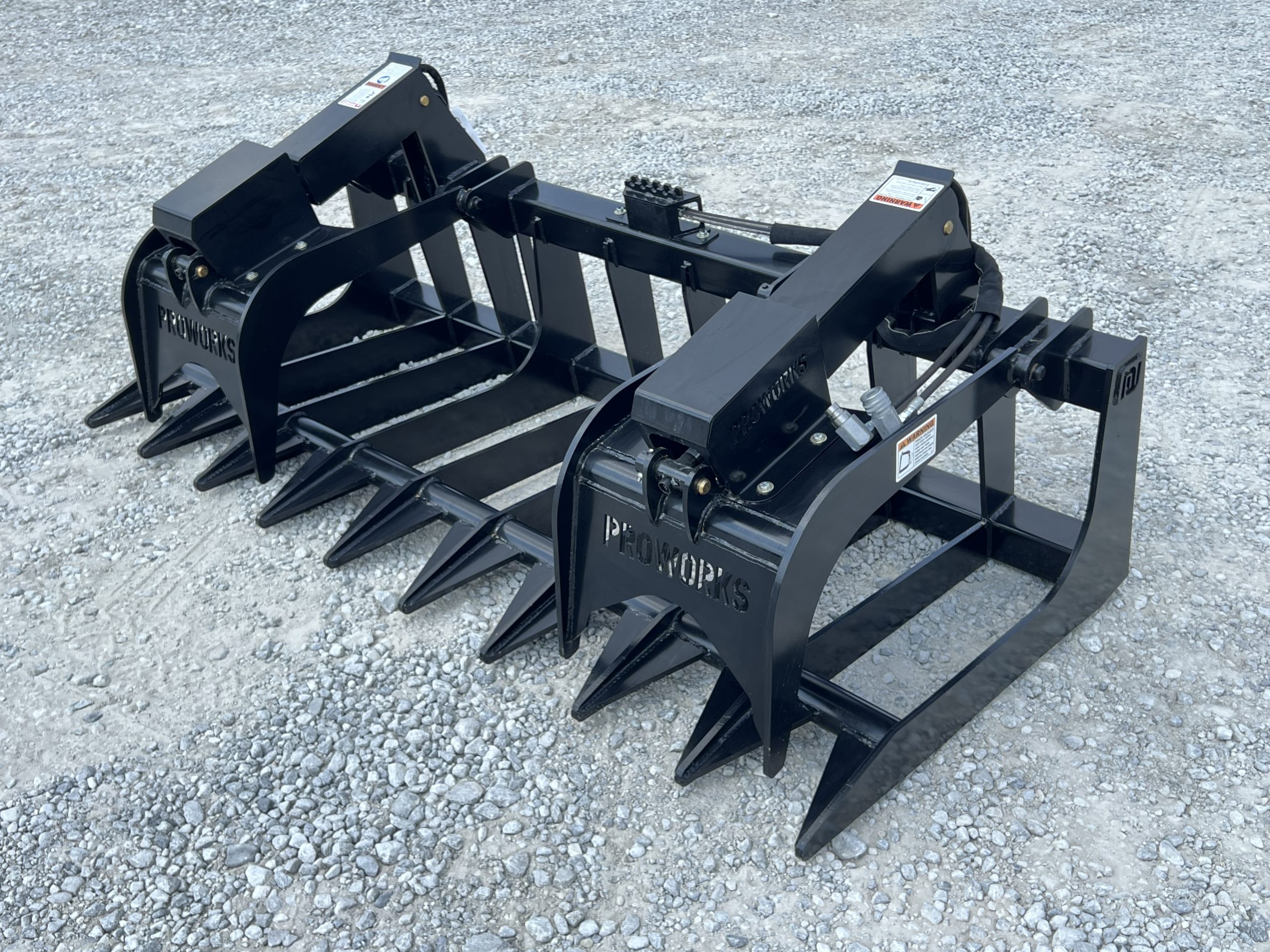 84″ Extreme Duty Root Rake Grapple Attachment Fits Skid Steer Quick Attach - Image 3