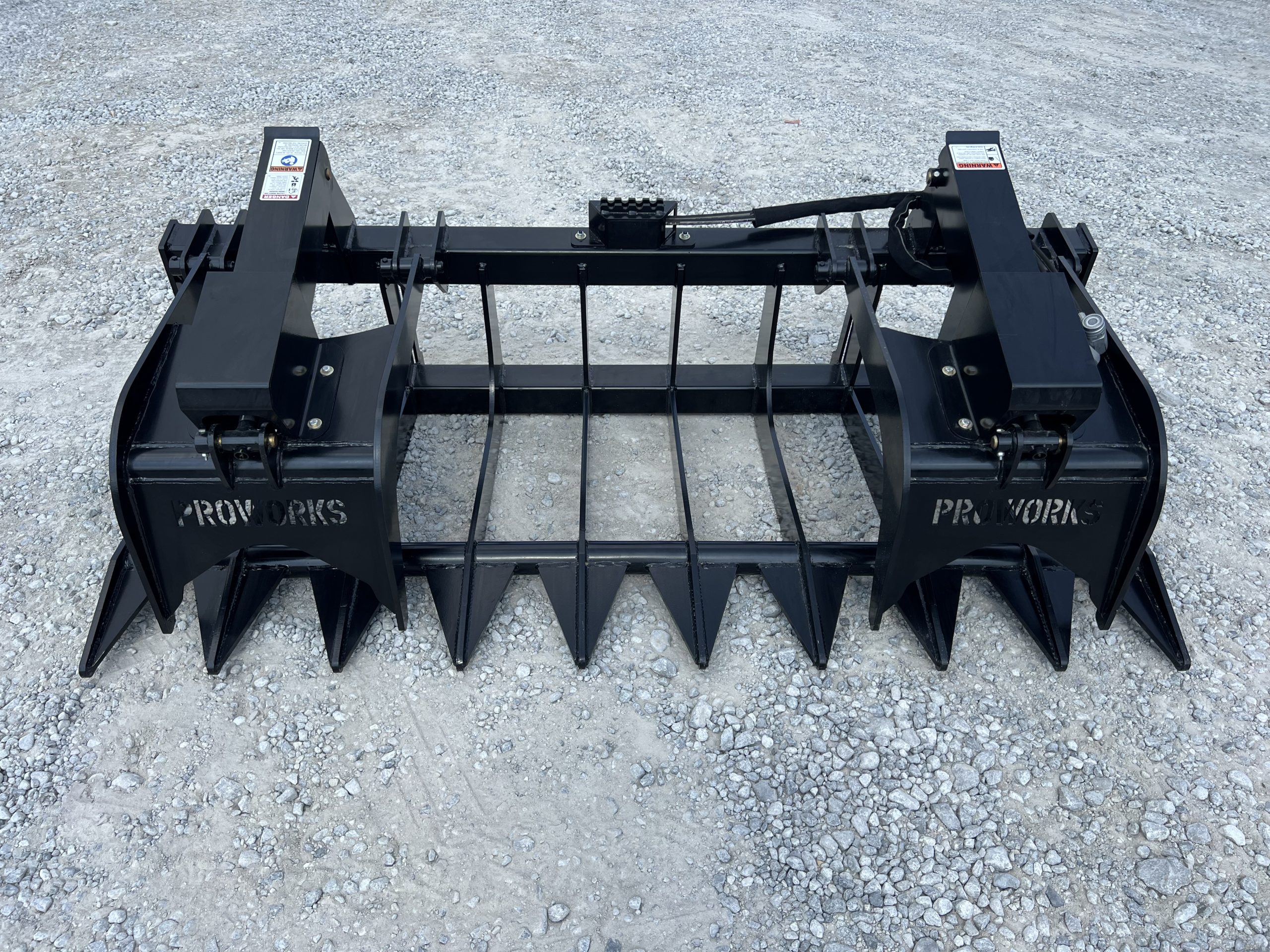 84″ Extreme Duty Root Rake Grapple Attachment Fits Skid Steer Quick Attach - Image 2