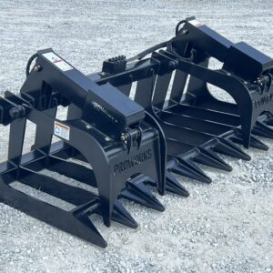 84″ Extreme Duty Root Rake Grapple Attachment Fits Skid Steer Quick Attach