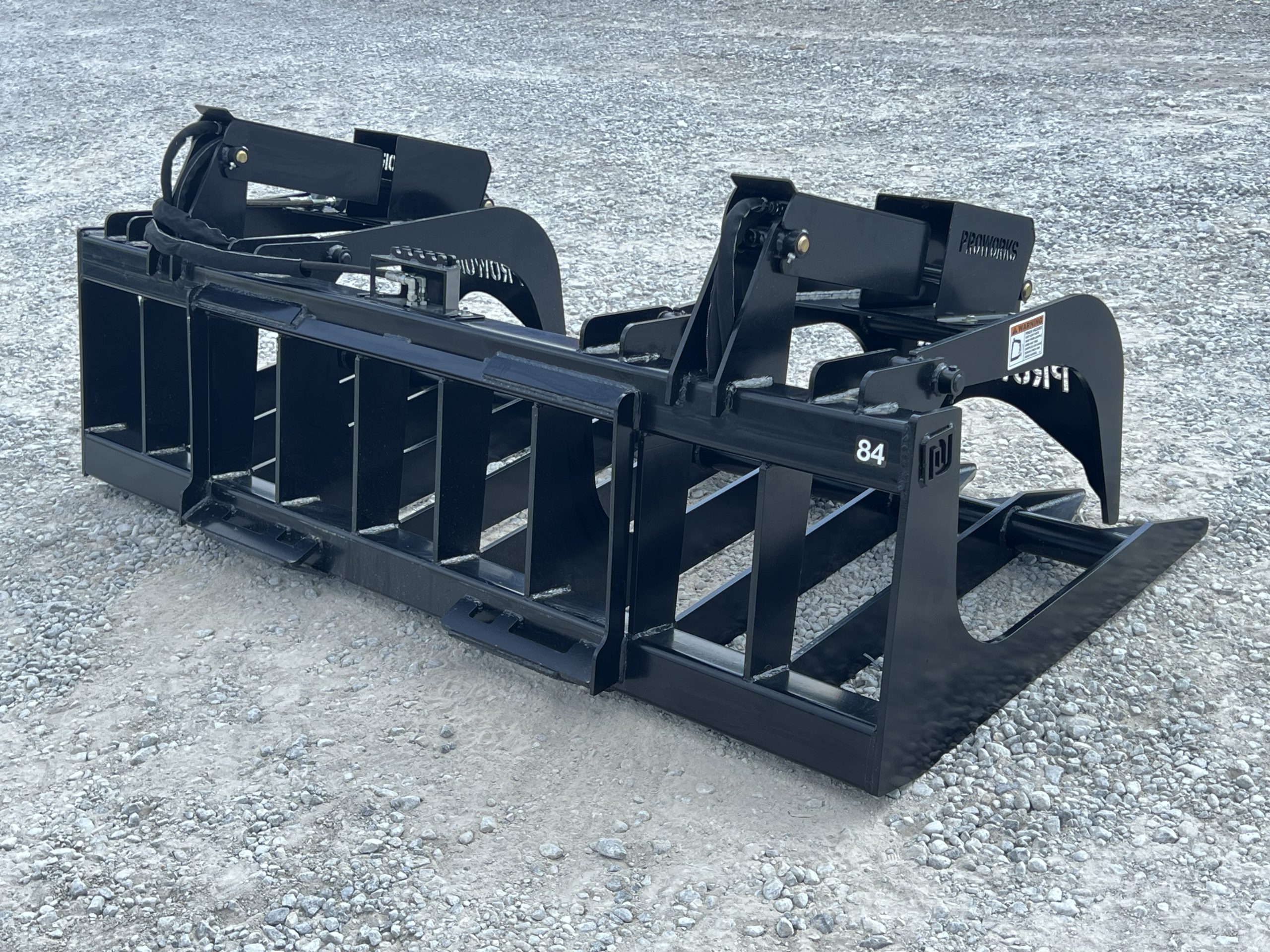 84″ Extreme Duty Root Rake Grapple Attachment Fits Skid Steer Quick Attach - Image 5