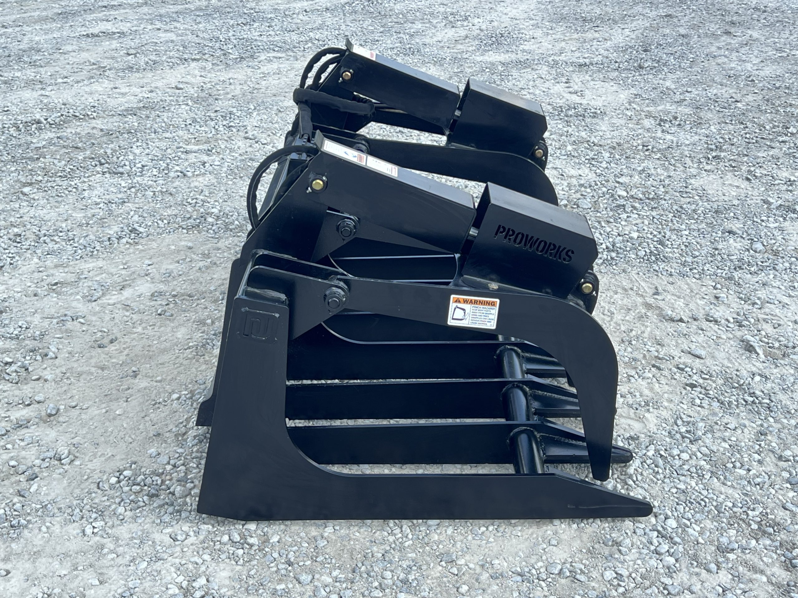 72″ Extreme Duty Root Rake Grapple Attachment Fits Skid Steer Quick Attach - Image 4