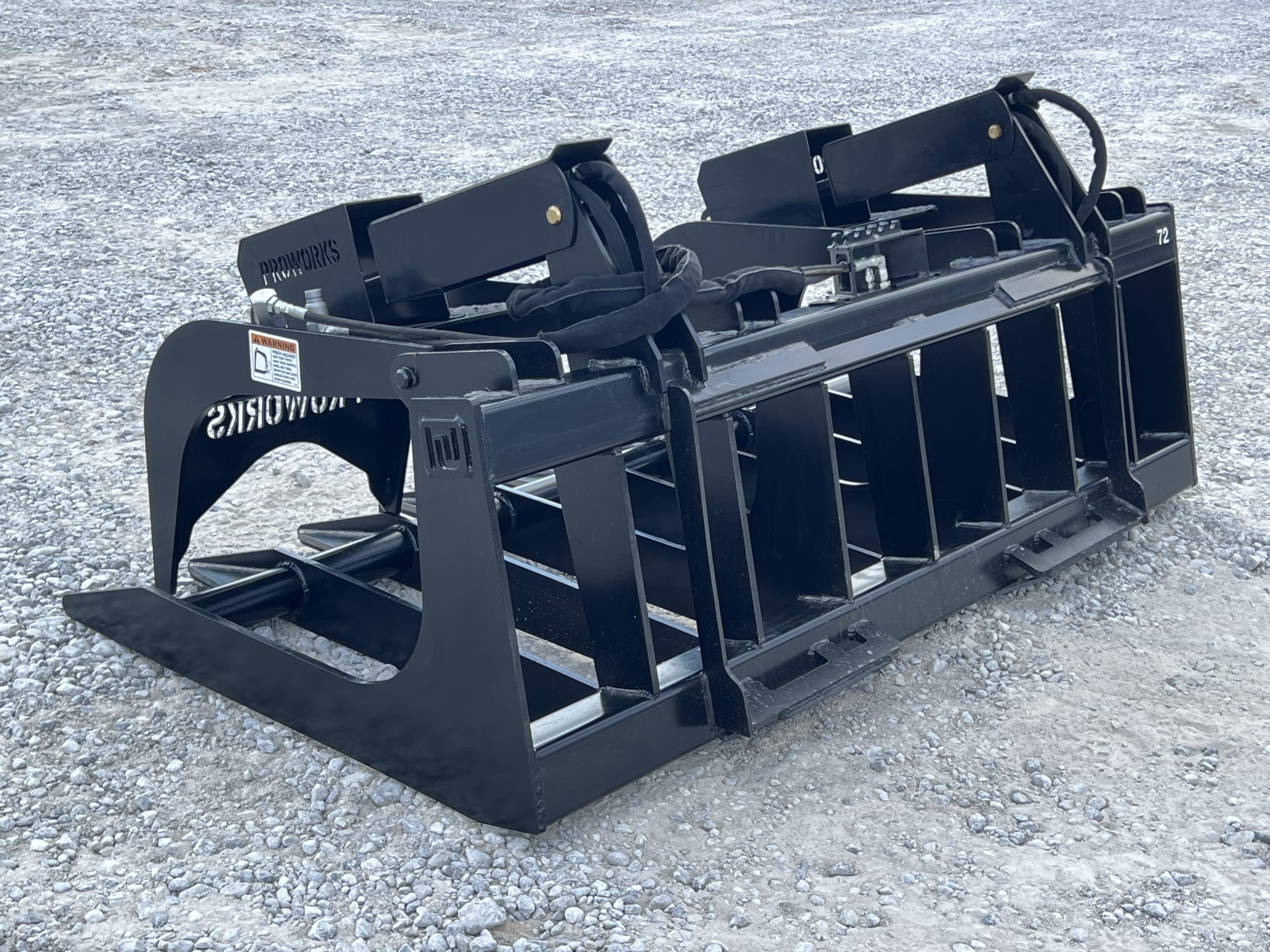 72″ Extreme Duty Root Rake Grapple Attachment Fits Skid Steer Quick Attach - Image 7