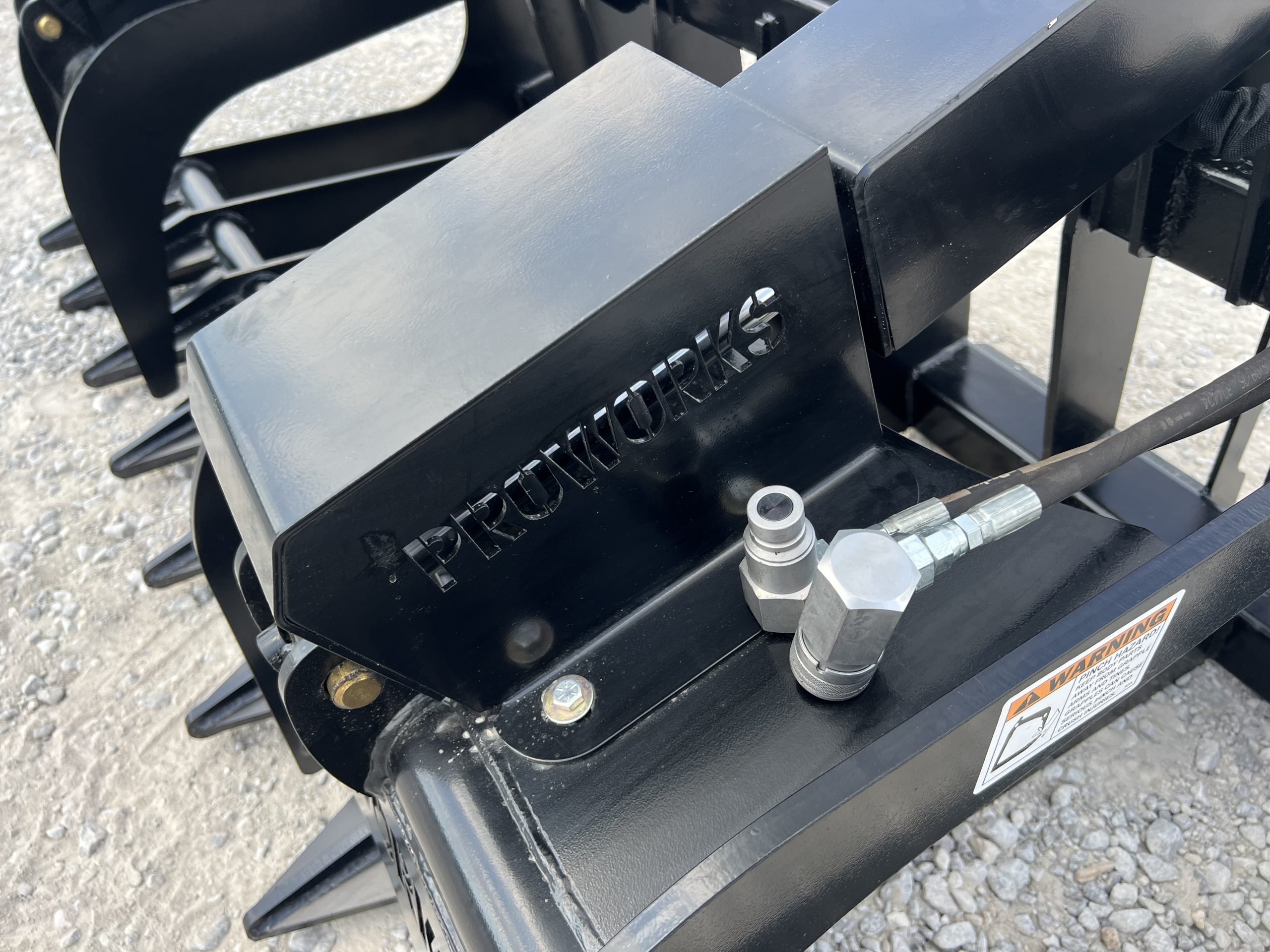 72″ Extreme Duty Root Rake Grapple Attachment Fits Skid Steer Quick Attach - Image 9