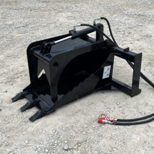 Hydraulic Stump Bucket Grapple Attachment Fits Skid Steer Tractor Loader