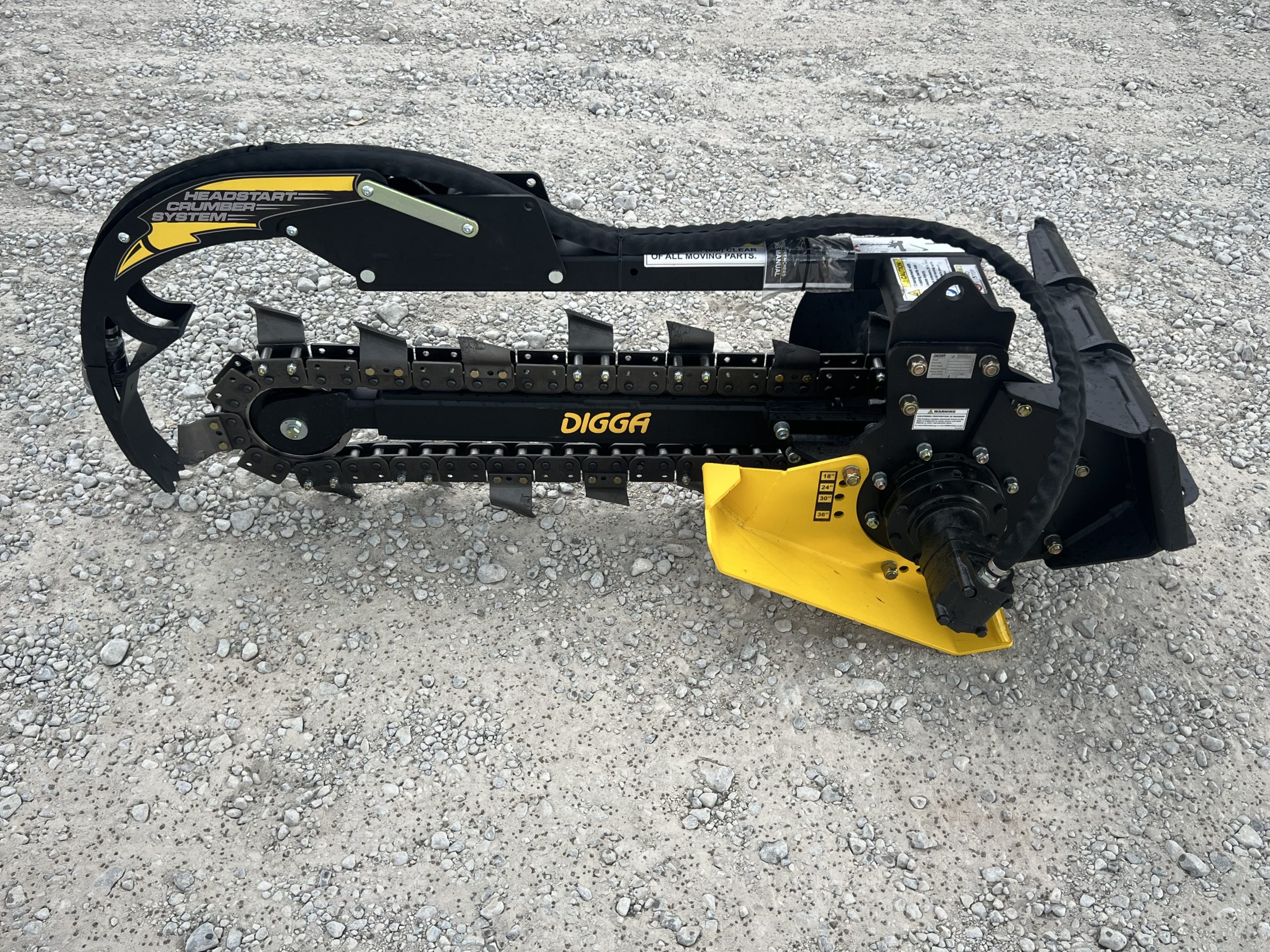 36″ x 6″ Digga Bigfoot Earth Trencher Attachment Fits Toro Dingo Mini Skid Steer - Image 8