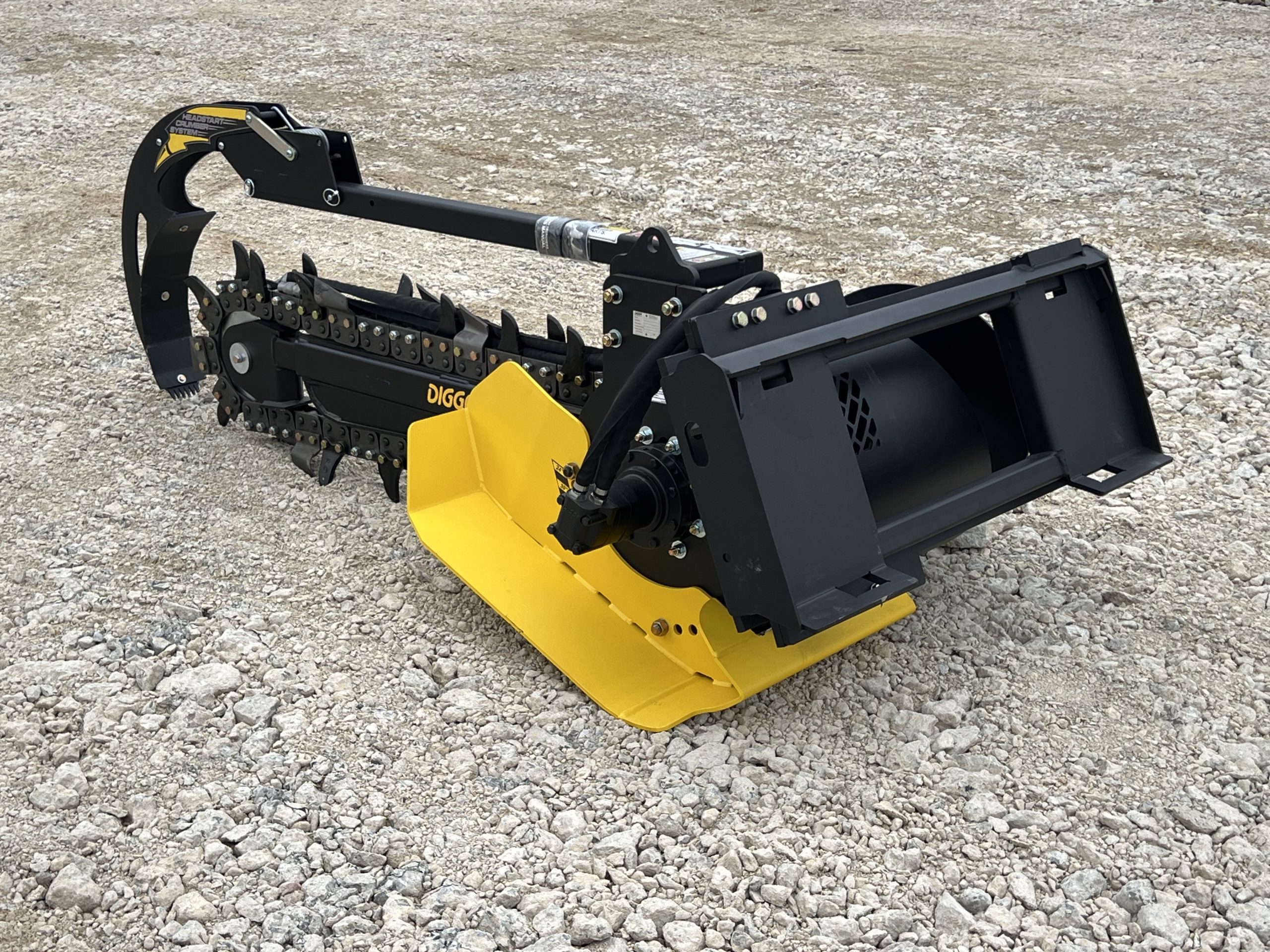 Digga 48″ x 6″ Bigfoot Combo Trencher Attachment Fits Skid Steer Quick Attach - Image 7