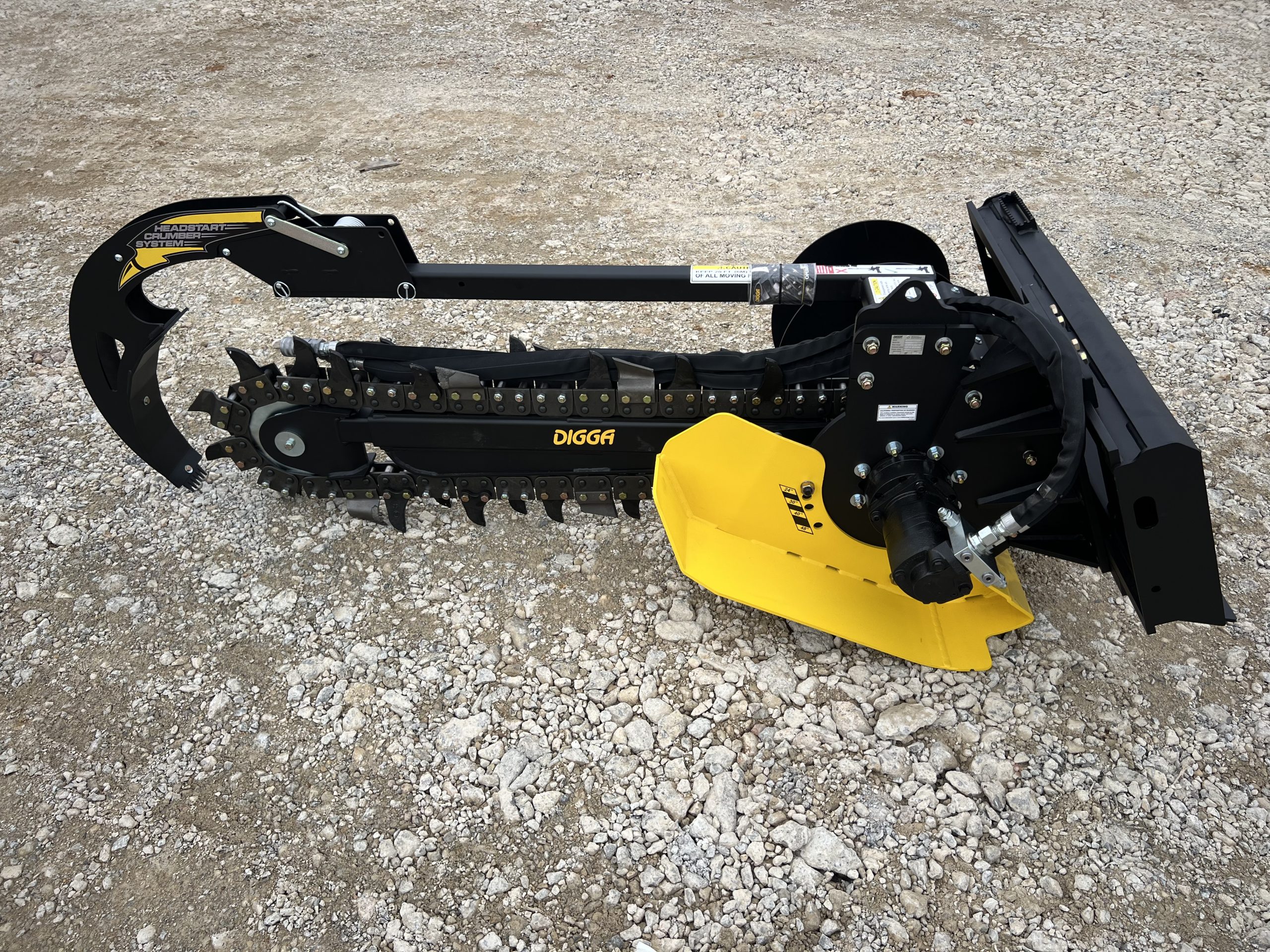 Digga 48″ x 6″ High Flow Bigfoot Combo Trencher Attachment Fits Skid Steer Quick Attach - Image 8