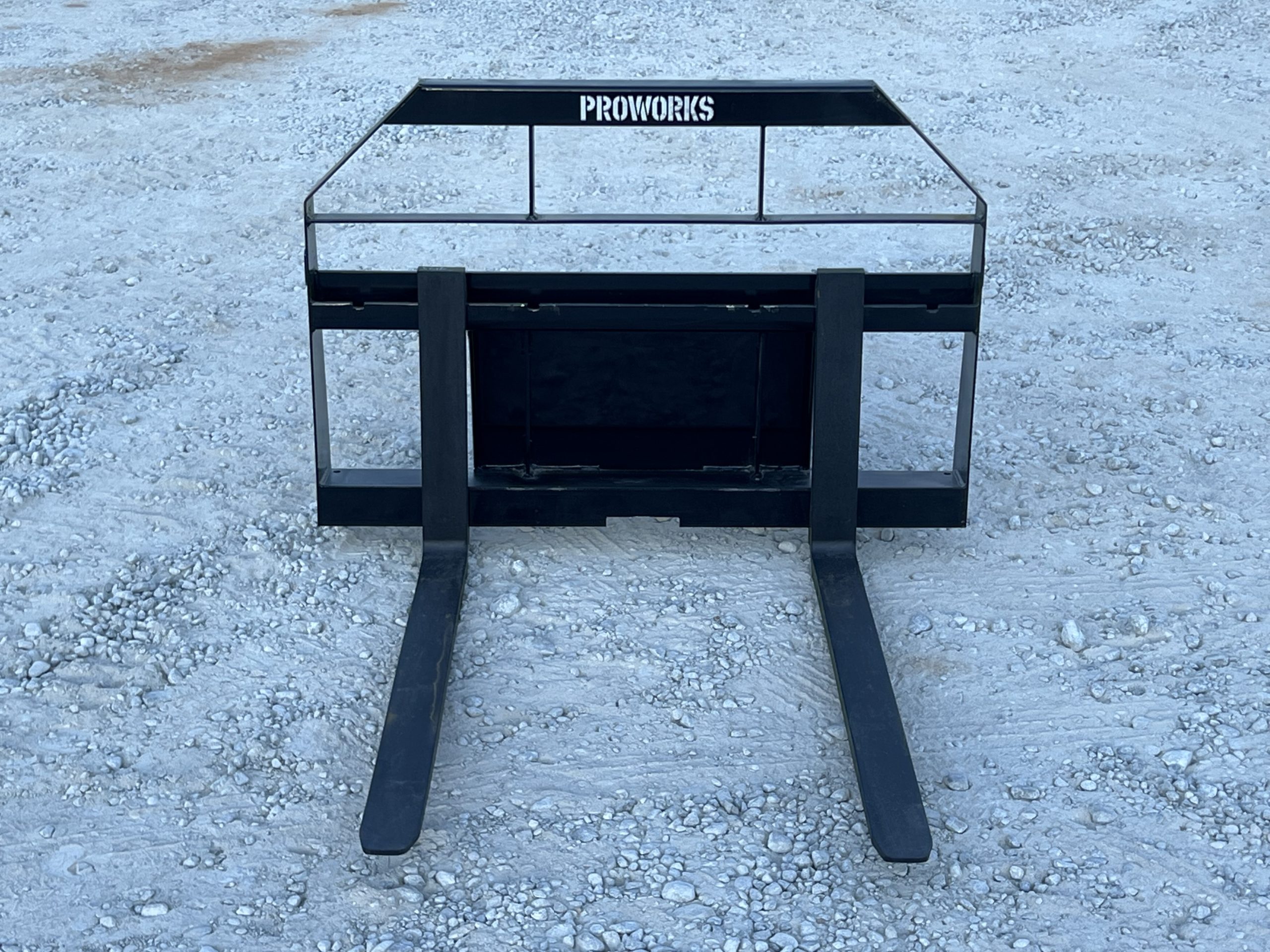 42″ Long 2,200 Pound Wide Rail Pallet Fork Attachment Fits Mini Universal Skid Steer - Image 3