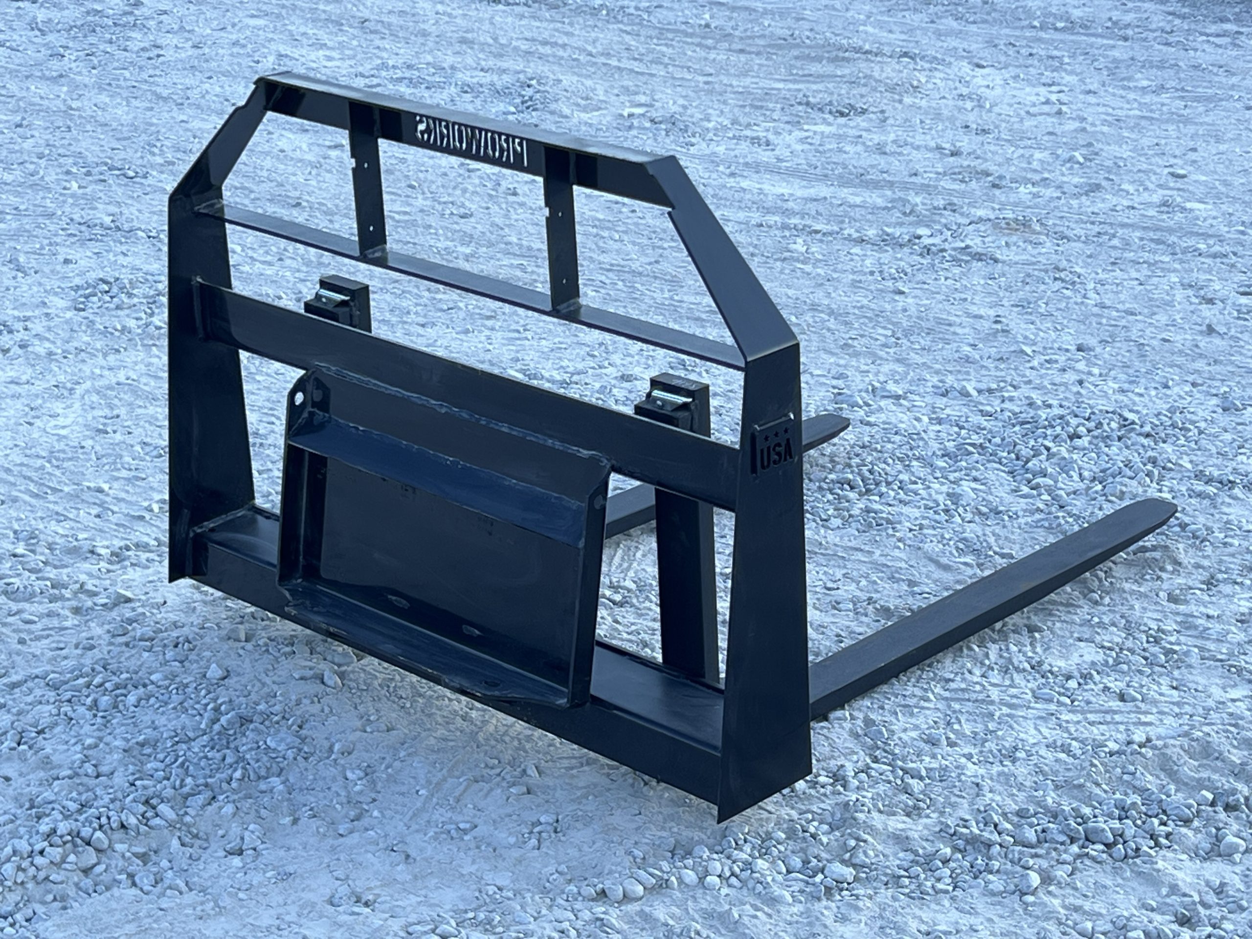 42″ Long 2,200 Pound Wide Rail Pallet Fork Attachment Fits Mini Universal Skid Steer - Image 6