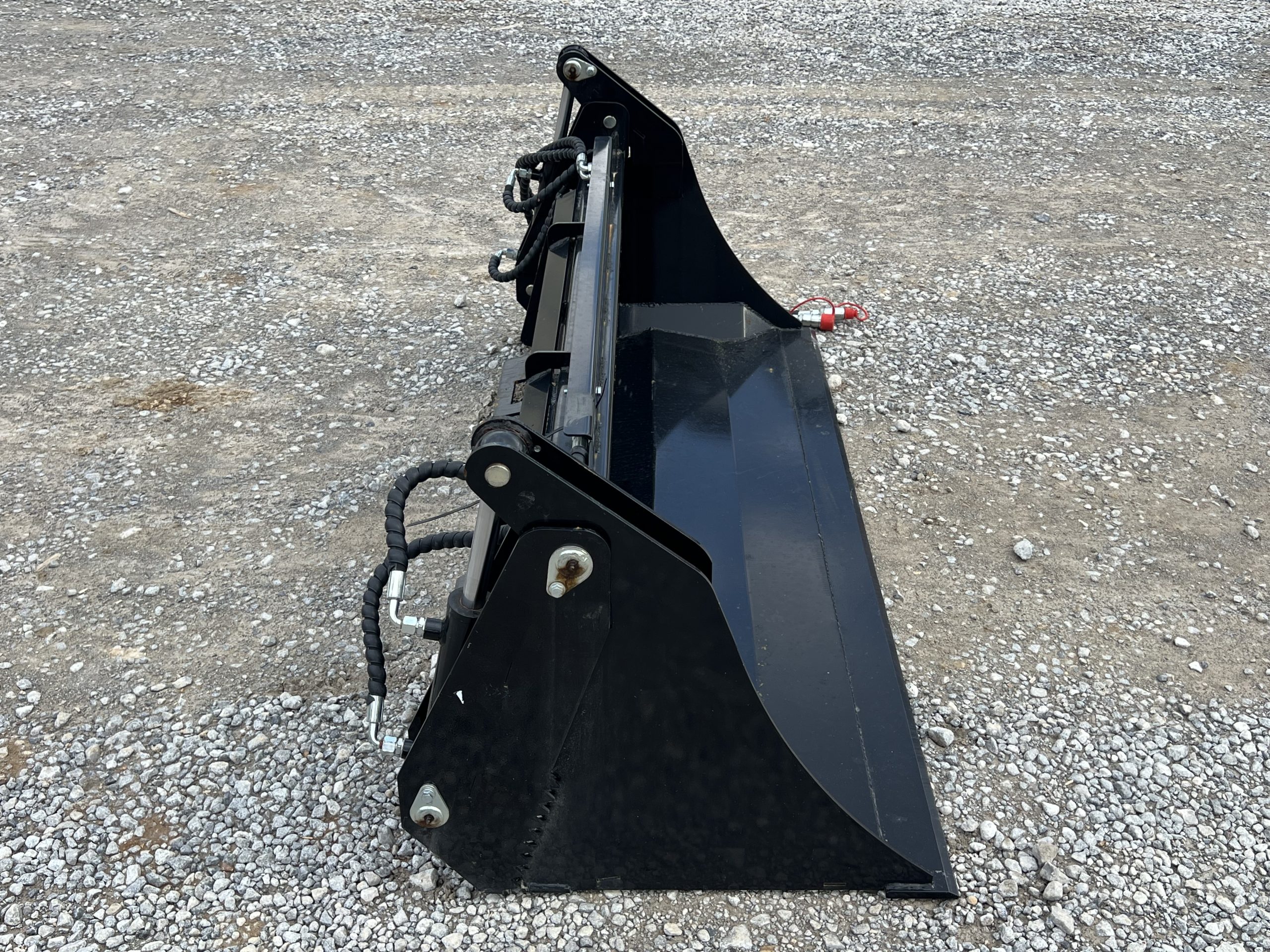 72″ 4-IN-1 Multi Purpose Combination Smooth Bucket Attachment Fits Skid Steer QA - Image 4