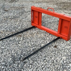 PROWORKS Dual Hay Spear Attachment Fits Skid Steer Quick Attach