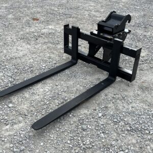 48″ 5,500 Pound Pallet Forks Attachment Fits Bobcat Quick X-Change Mini Excavator