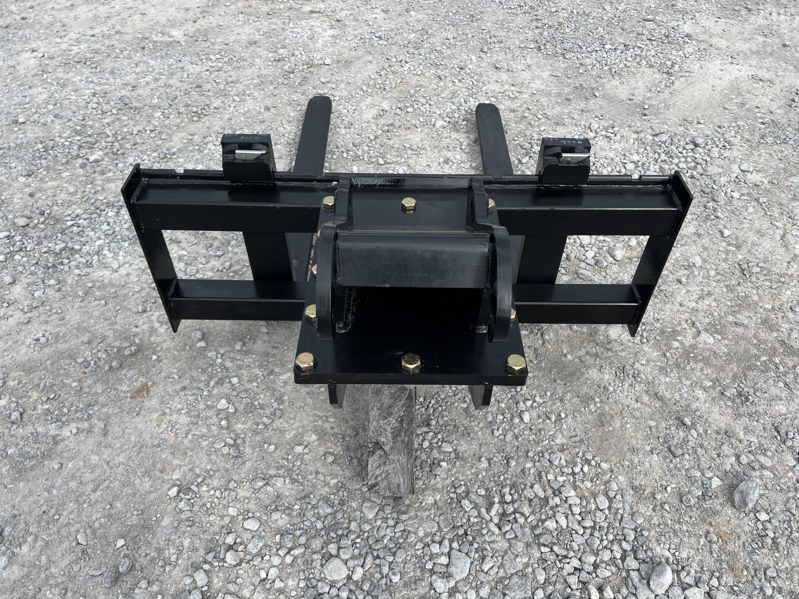 48″ 5,500 Pound Pallet Forks Attachment Fits Bobcat Quick X-Change Mini Excavator - Image 6