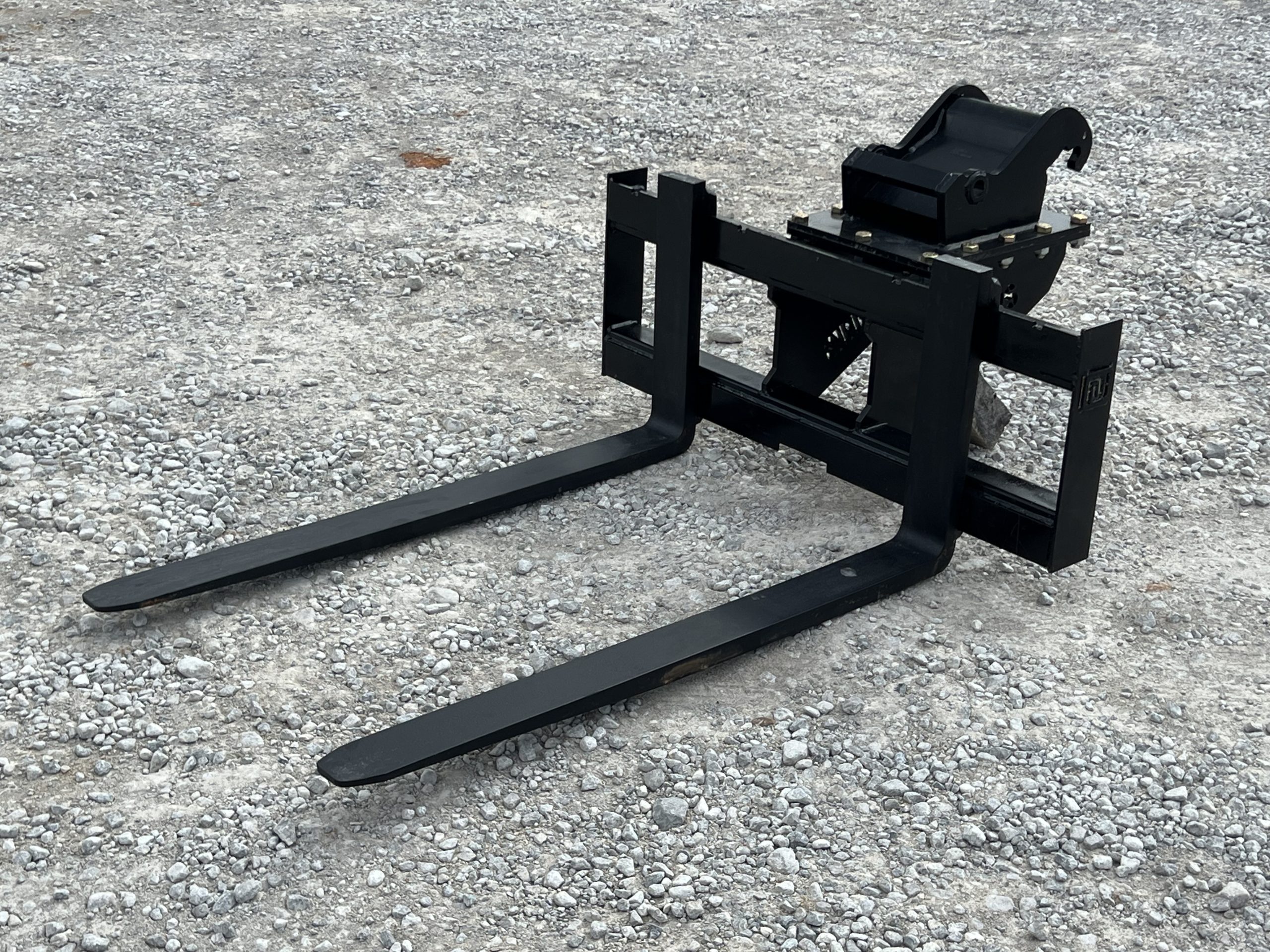 48″ 5,500 Pound Pallet Forks Attachment Fits Bobcat Quick X-Change Mini Excavator - Image 10