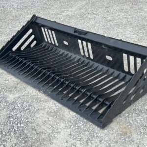 80″ Heavy Duty Skeleton Rock Bucket Attachment Fits Skid Steer Quick Attach