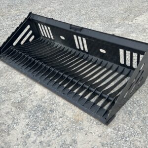 84″ Heavy Duty Skeleton Rock Bucket Attachment Fits Skid Steer Quick Attach