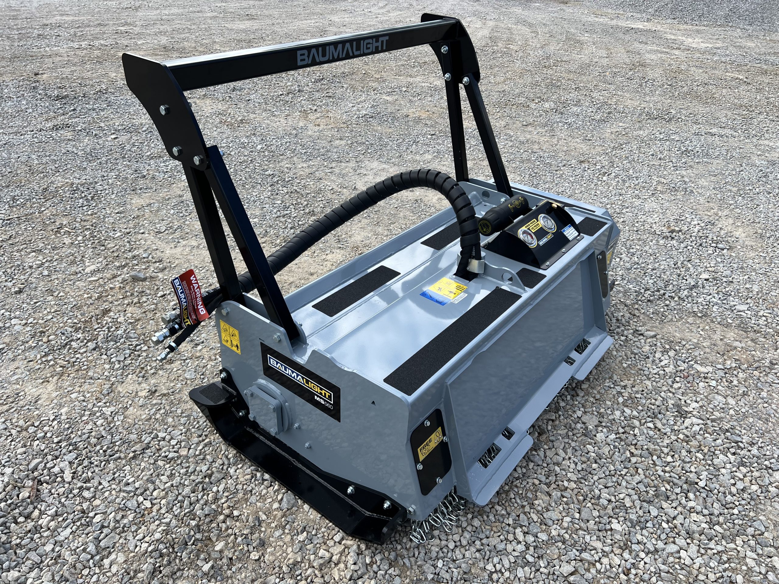 Baumalight MS560 Fixed Tooth Forestry Mulcher Attachment Fits Skid Steer Quick Attach - Image 5