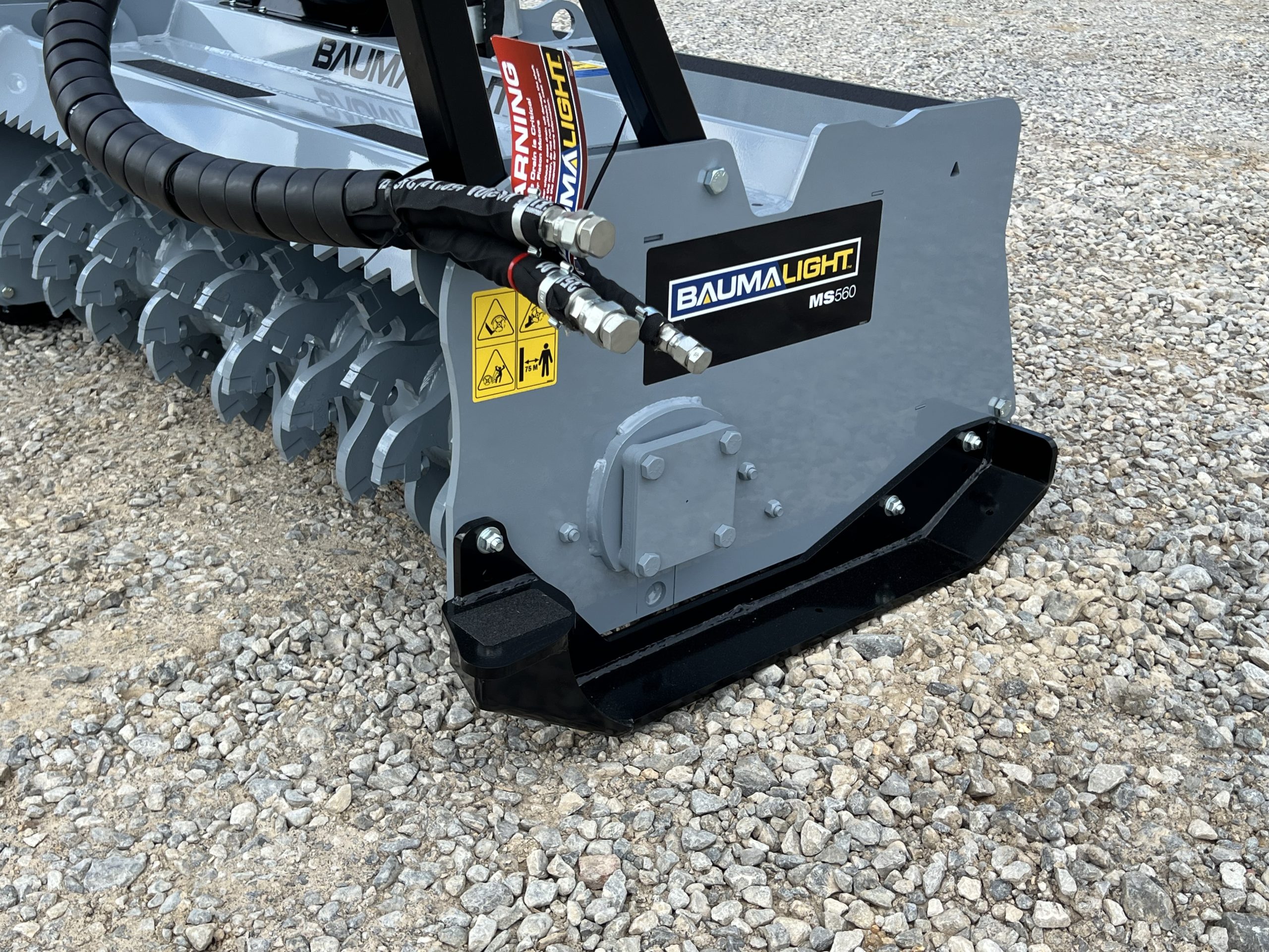 Baumalight MS560 Fixed Tooth Forestry Mulcher Attachment Fits Skid Steer Quick Attach - Image 10