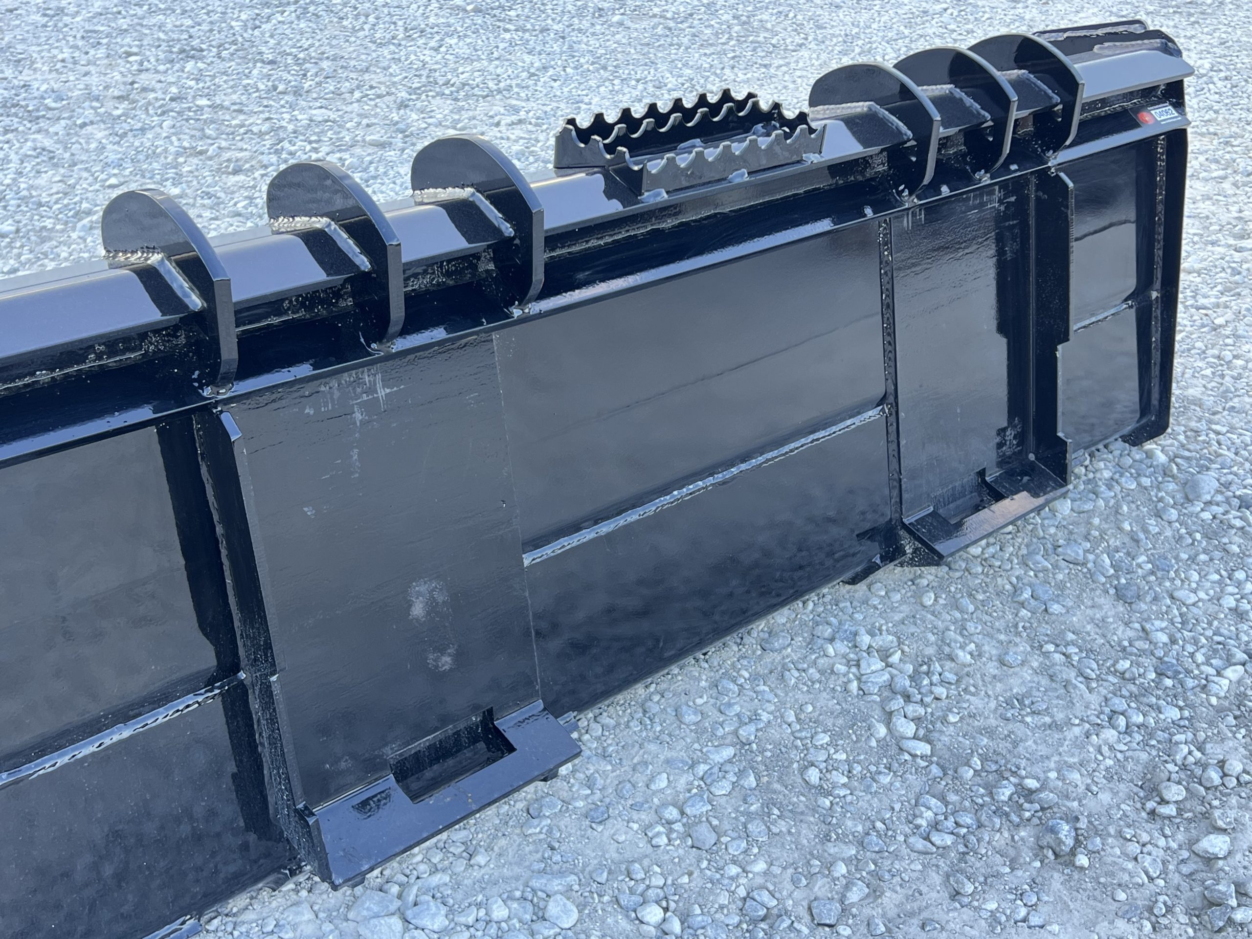 XHD 73″ Severe Duty Smooth Bucket with Bolt On Cutting Edge Fits Compact Track Loader - Image 12