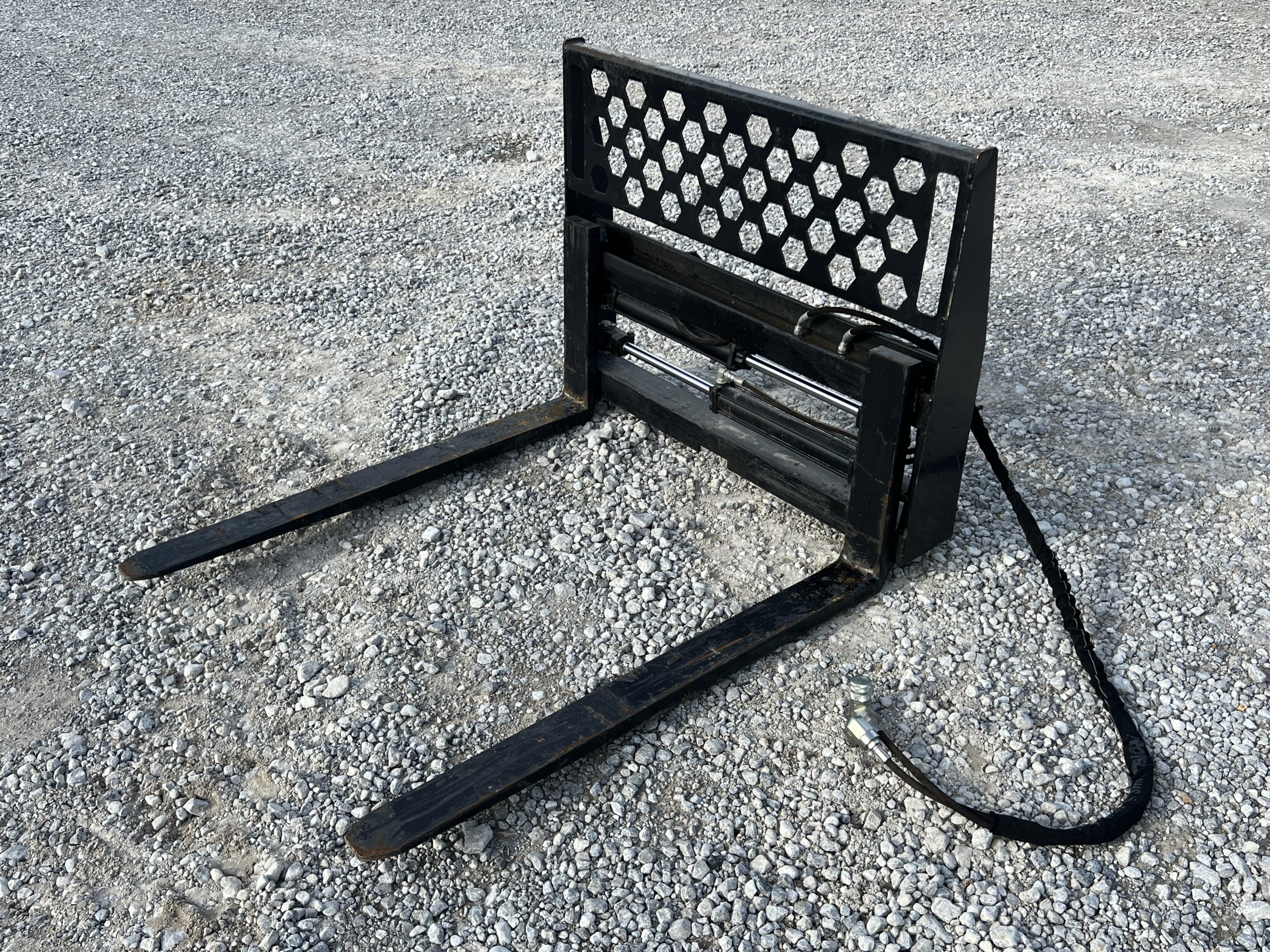 48″ Hydraulic Pallet Forks Fork Positioner Fits Skid Steer Tractor Quick Attach - Image 3